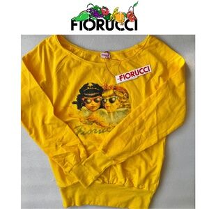 Fiorucci Angels Long Sleeve Drop Waist Tee